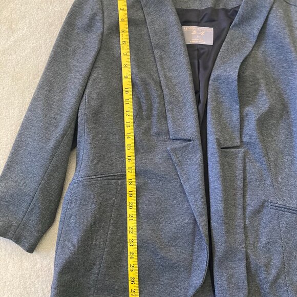 Melissa McCarthy Seven7 Draped Blazer - Charcoal - Size 3X - Picture 5 of 6